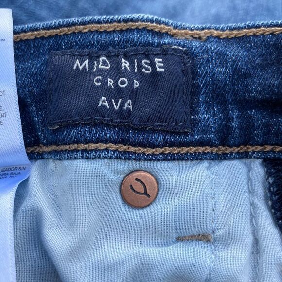 Lucky Brand Blue Midrise Crop Ava Jeans - Picture 9 of 9